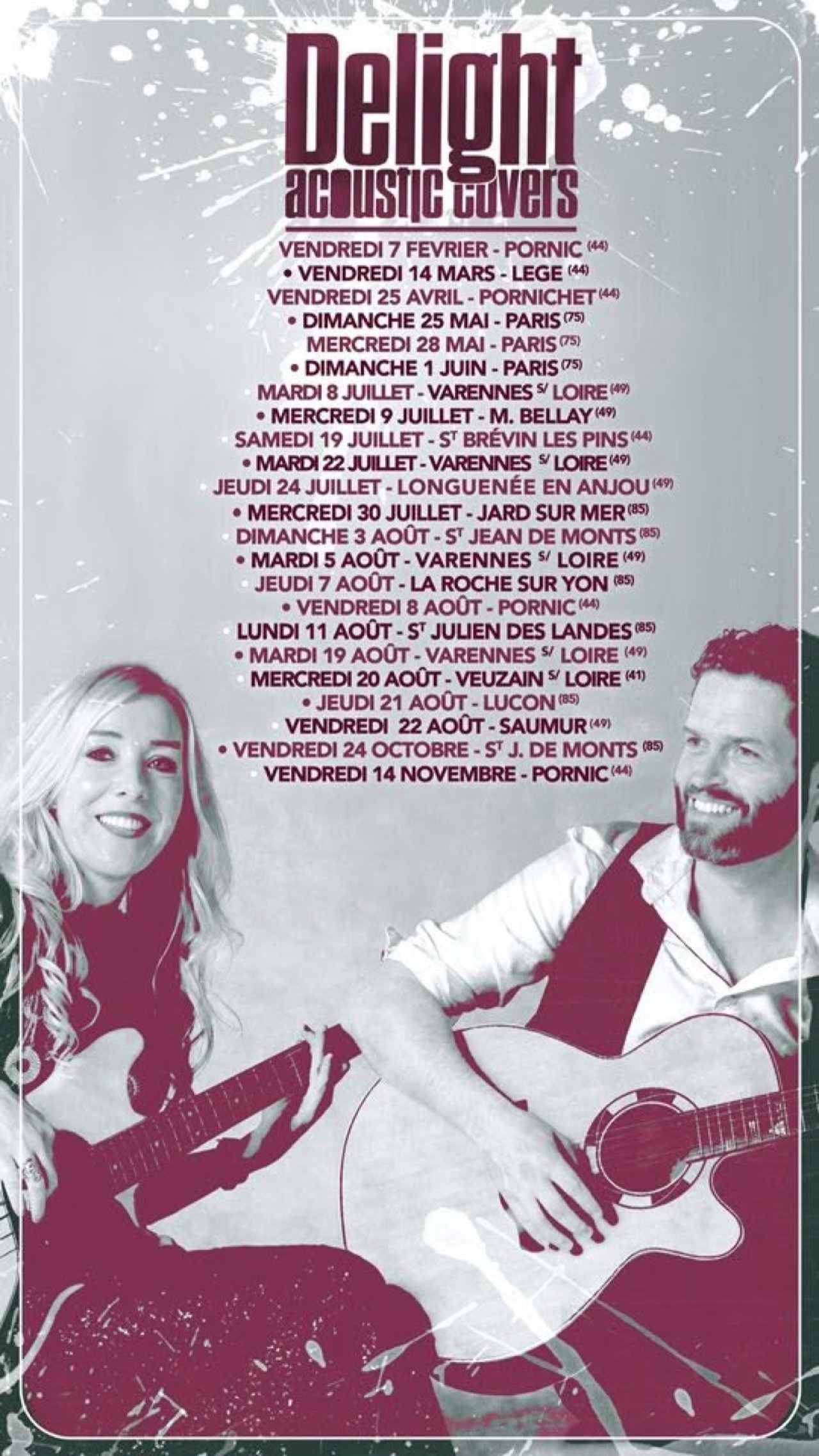 Affiche verticale des dates 2025