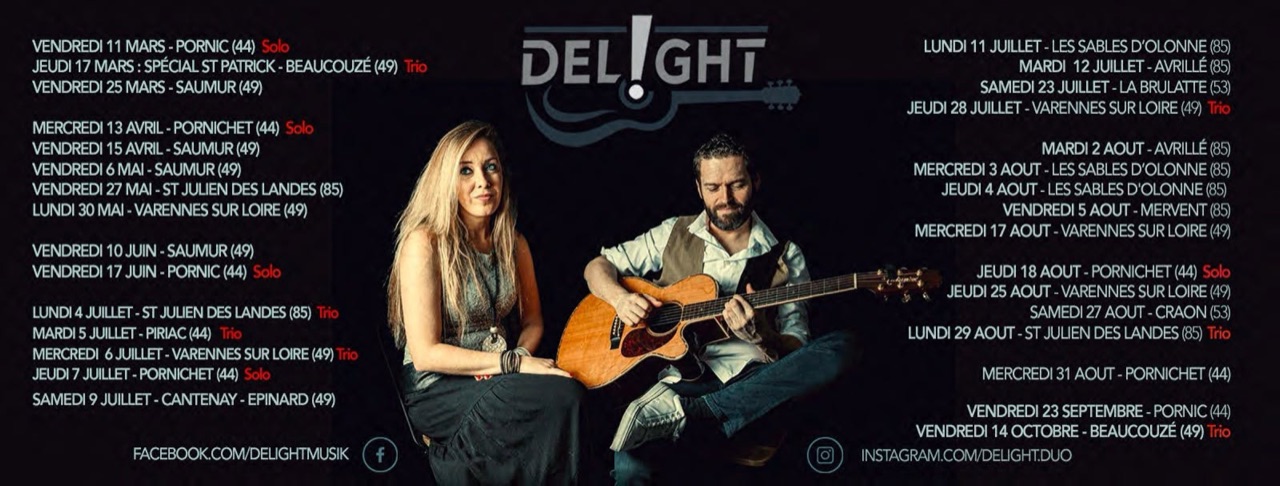 Bannière Delight 2022 avec les dates de mars à octobre