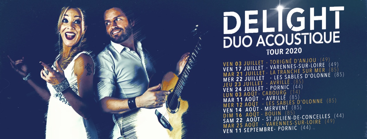 Bannière Delight Tour 2020, dates de juillet à septembre (version de juin 2020)
