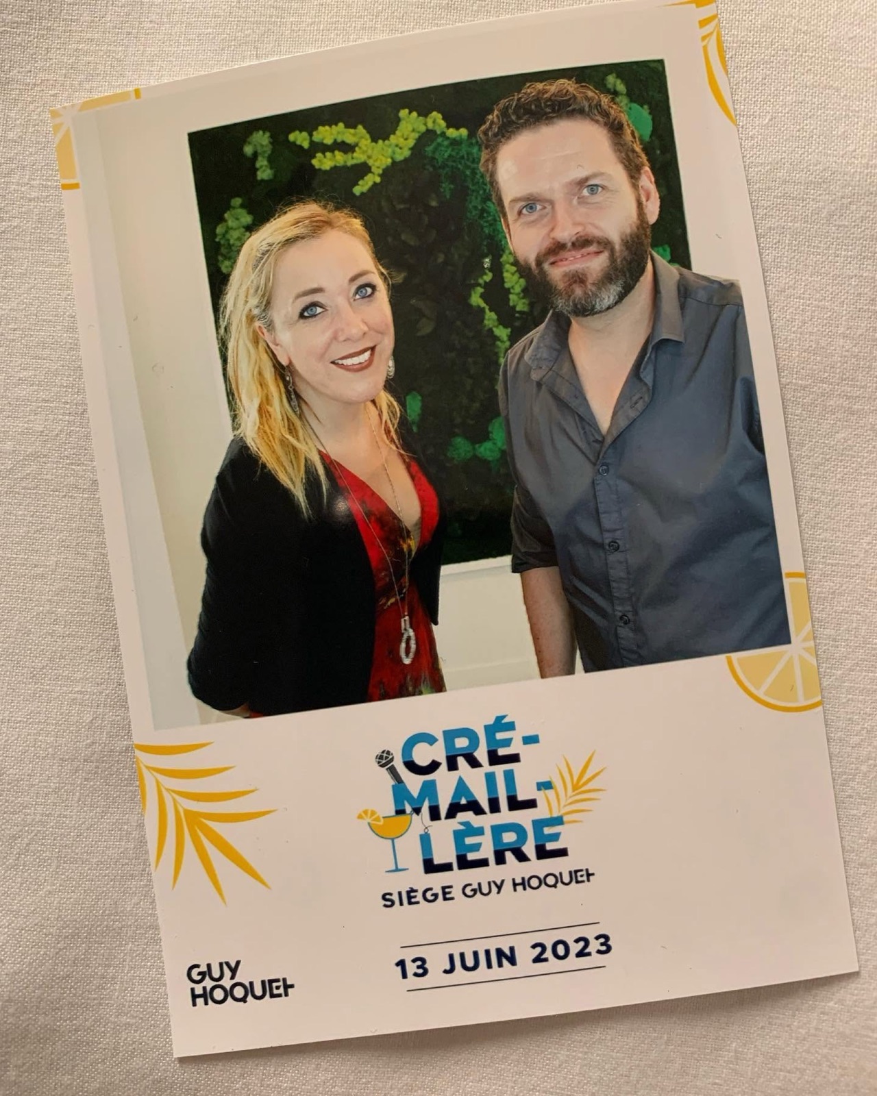 Photomaton souvenir d'une soirée avec Delight (13 juin 2023)